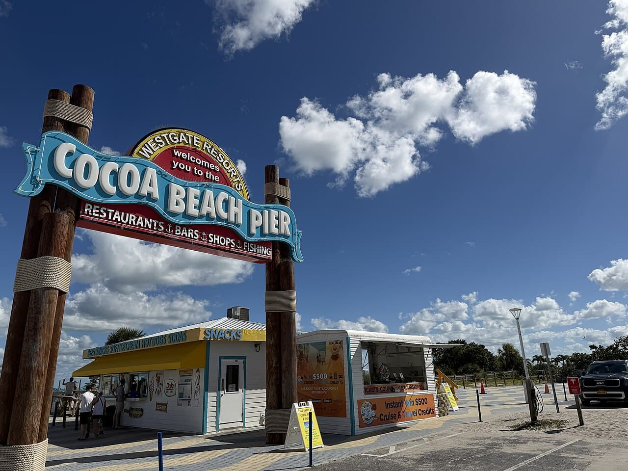 The Cocoa Beach Pier on Florida's Space Coast