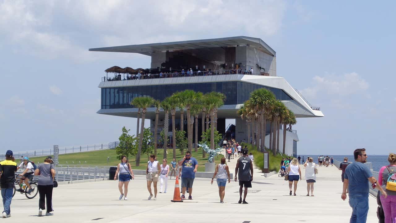 The St. Pete Pier in downtown St. Petersburg, Florida