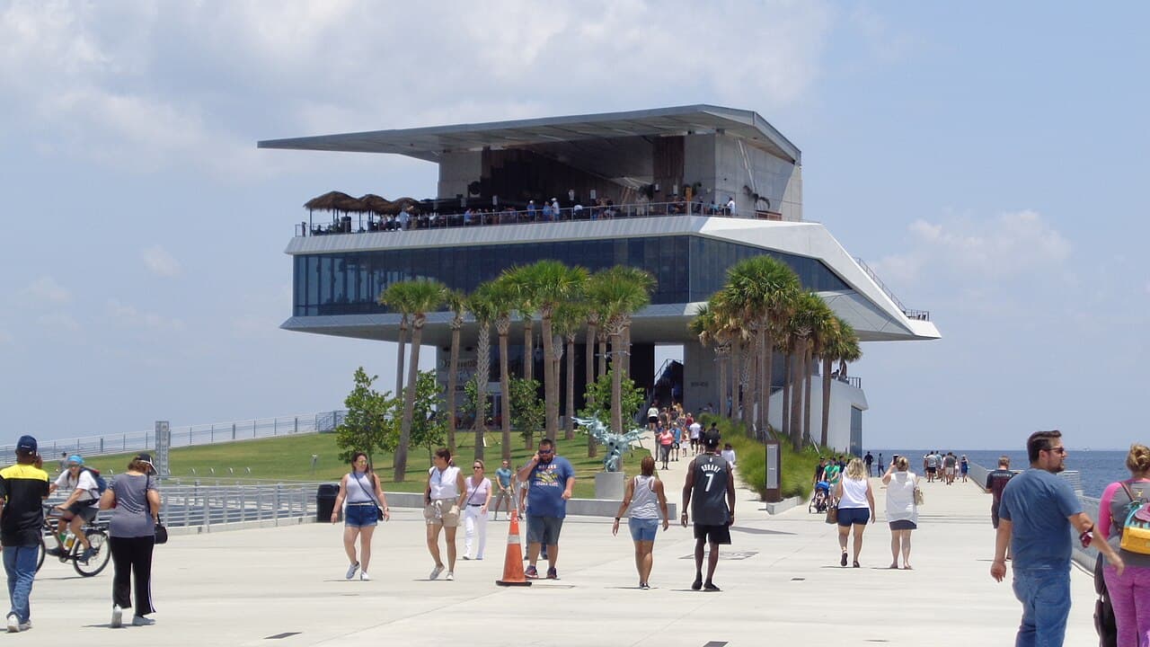The St. Pete Pier in downtown St. Petersburg, Florida